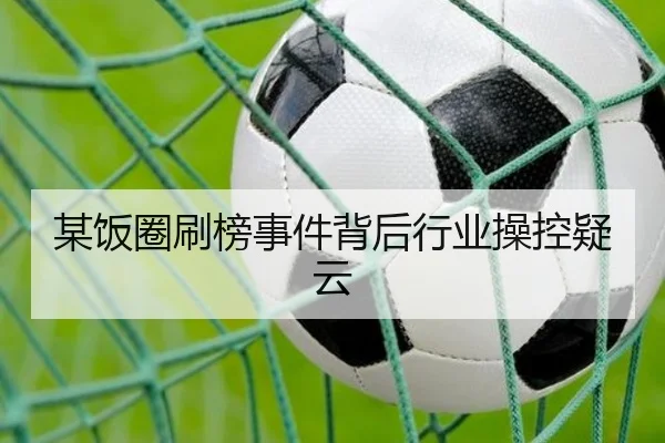 某饭圈刷榜事件背后行业操控疑云